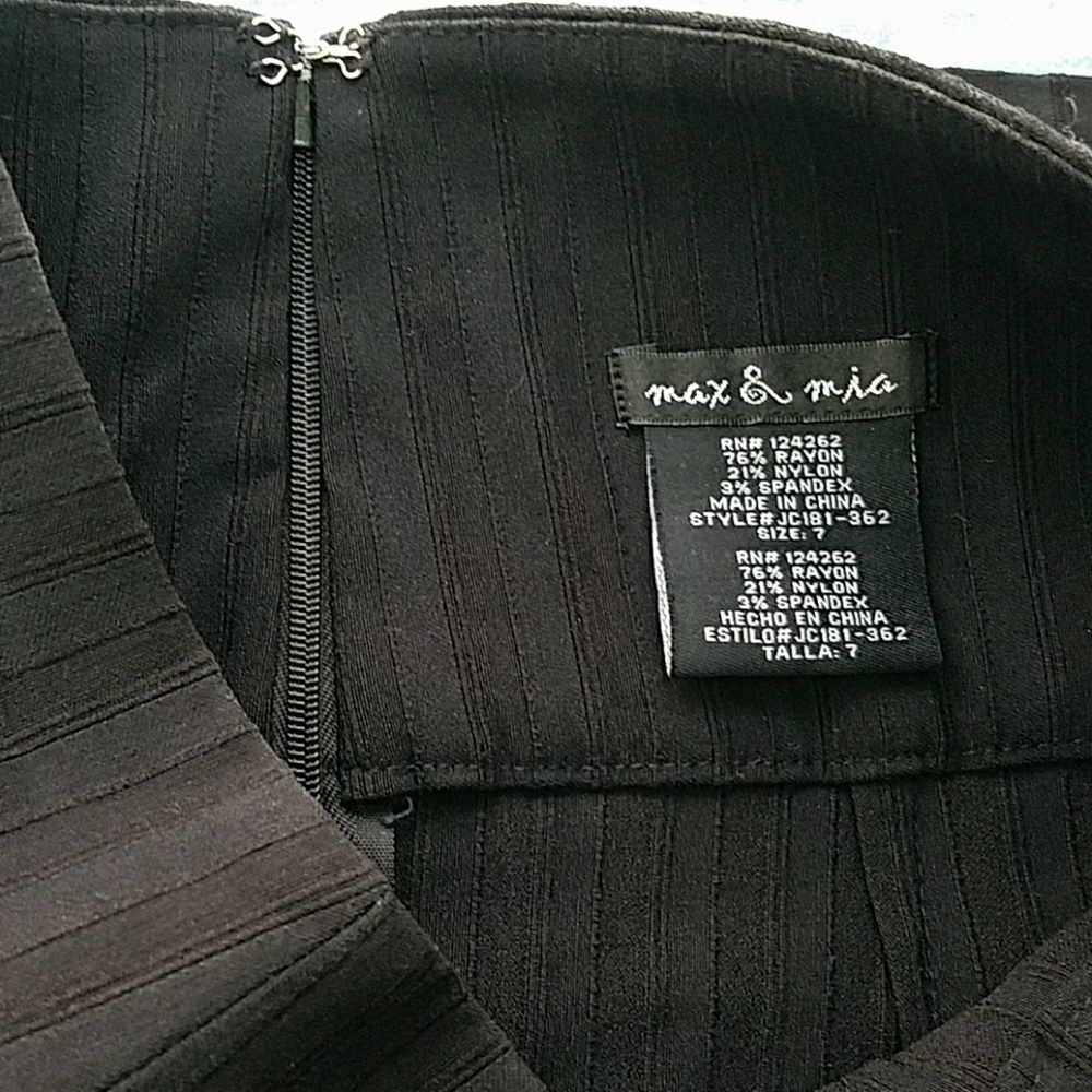 Max & Mia Black Pencil Skirt - Picture 5 of 6